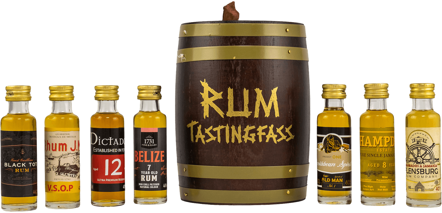 Miniaturset Rum Tasting Fass 7x 0,02L