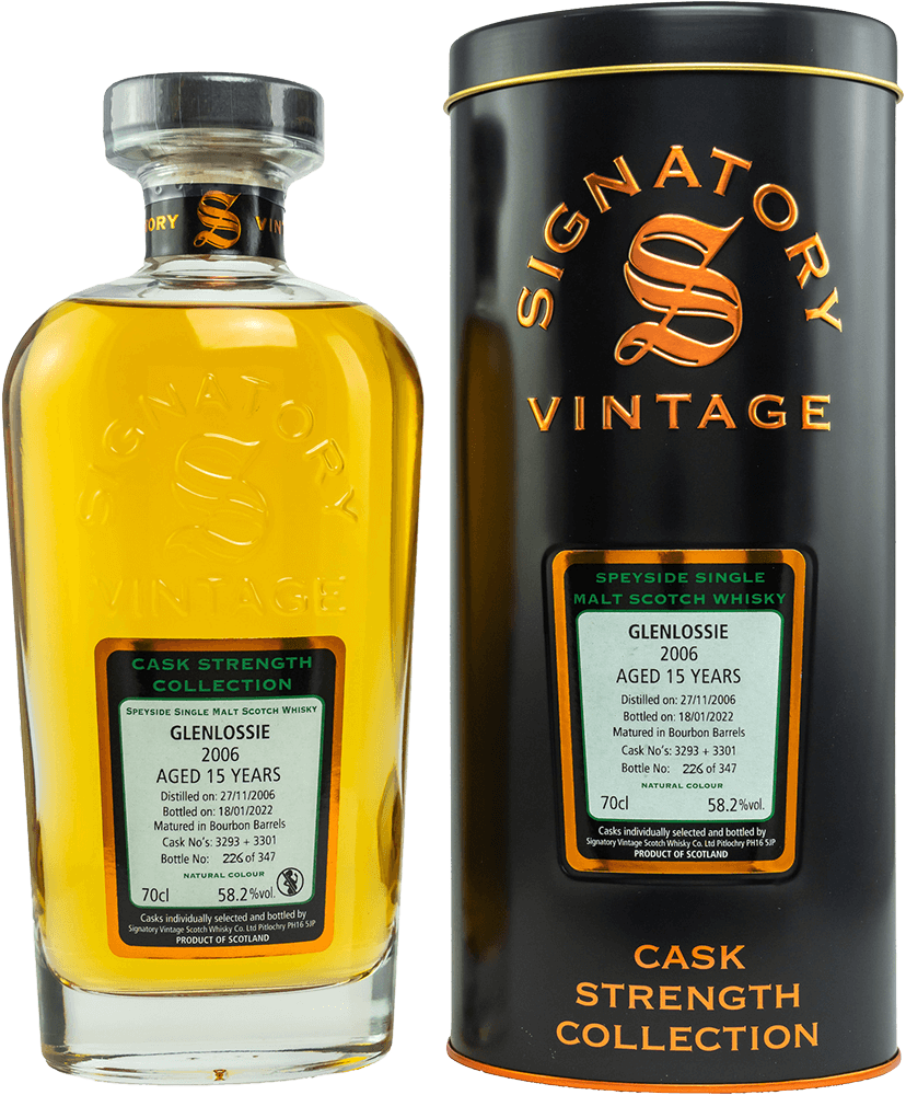 Glenlossie 15 Jahre 2006/2022 Cask Strength Collection #3293+3301 Whisky 58,2% (Signatory)