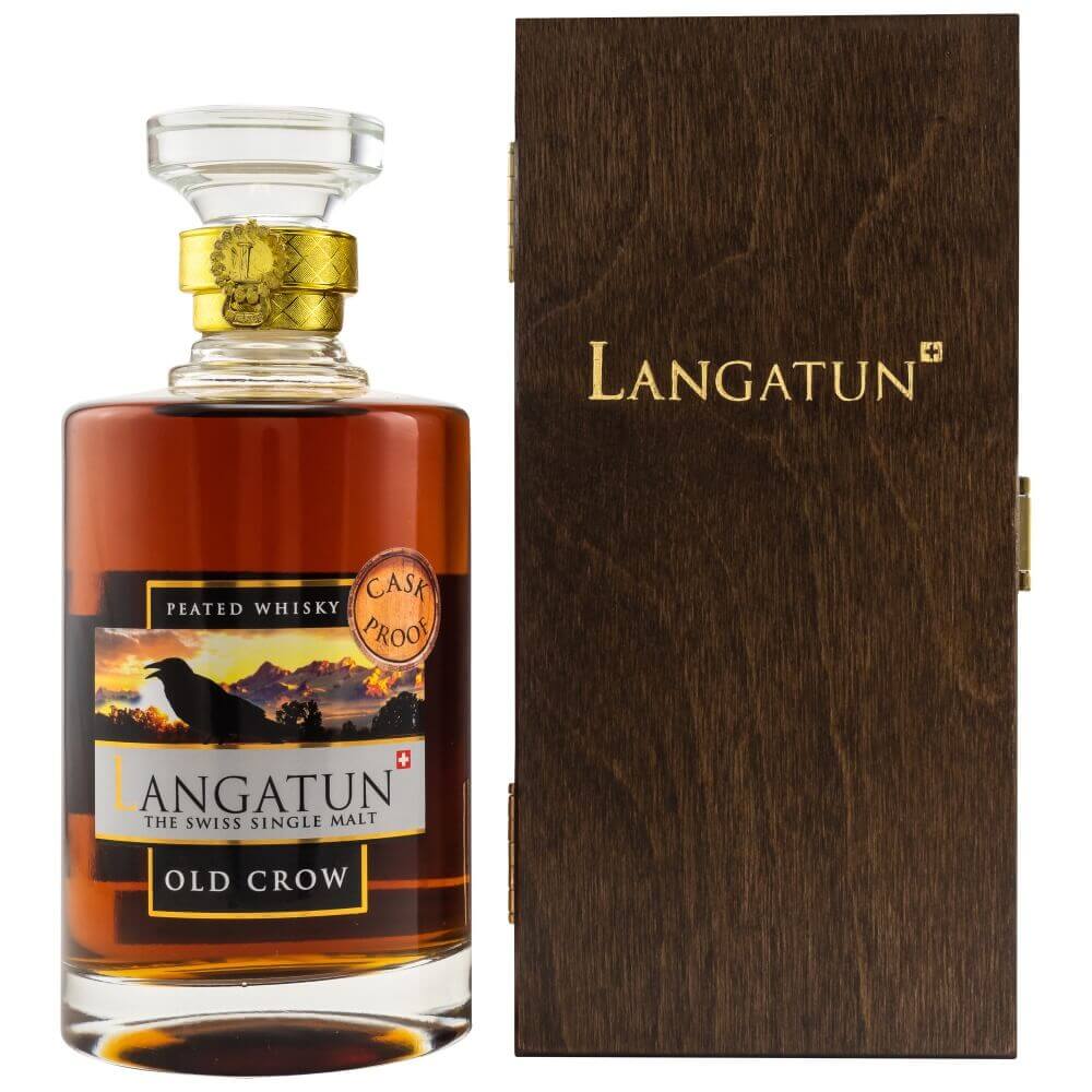 Langatun Old Crow Redwine Peat Cask Strength Whisky 59,7%