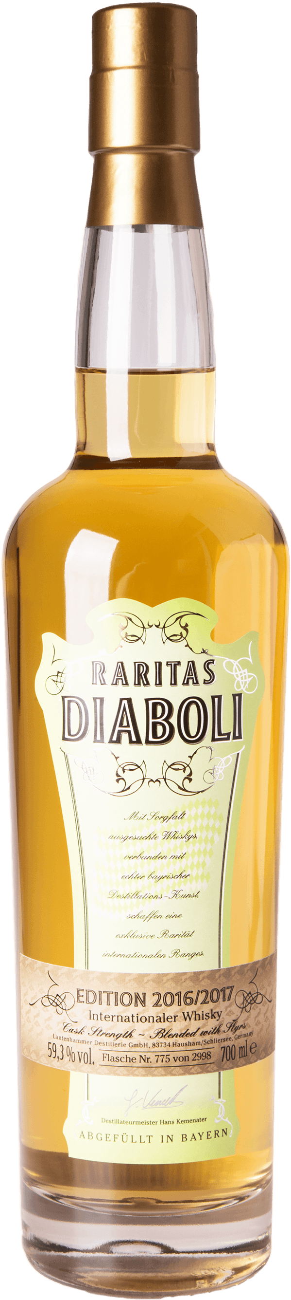 Raritas Diaboli Edition 2016 2017 Blended Whisky 59,3% 0,7L