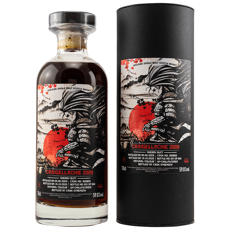 Craigellaichie 2009/2020 #305809 Samurai Whisky 59% 0,7L (by Kirsch)