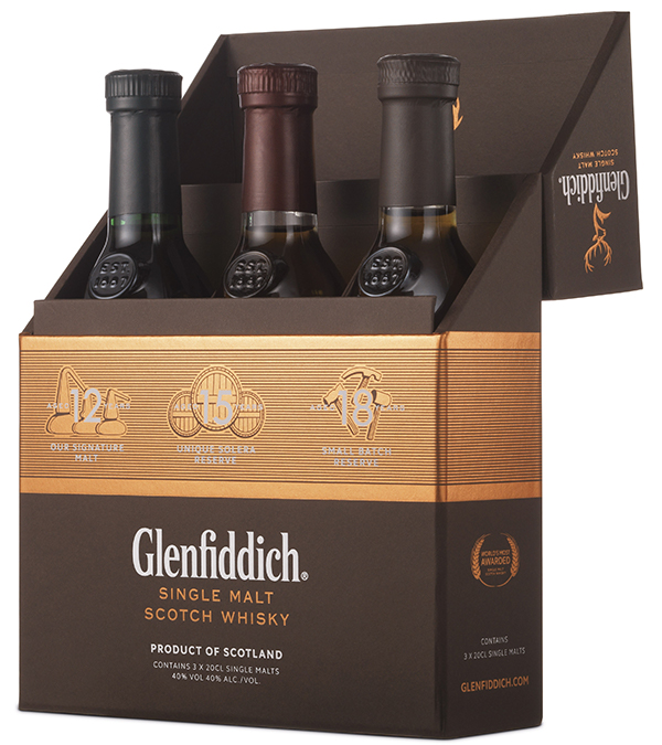 Glenfiddich Mix Pack Whisky 40% 3x0,2L