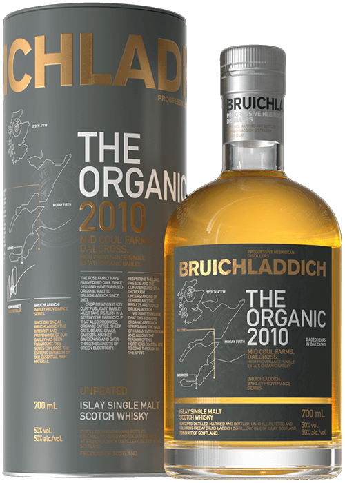 Bruichladdich The Organic 2010 Islay Single Malt Whisky 50%