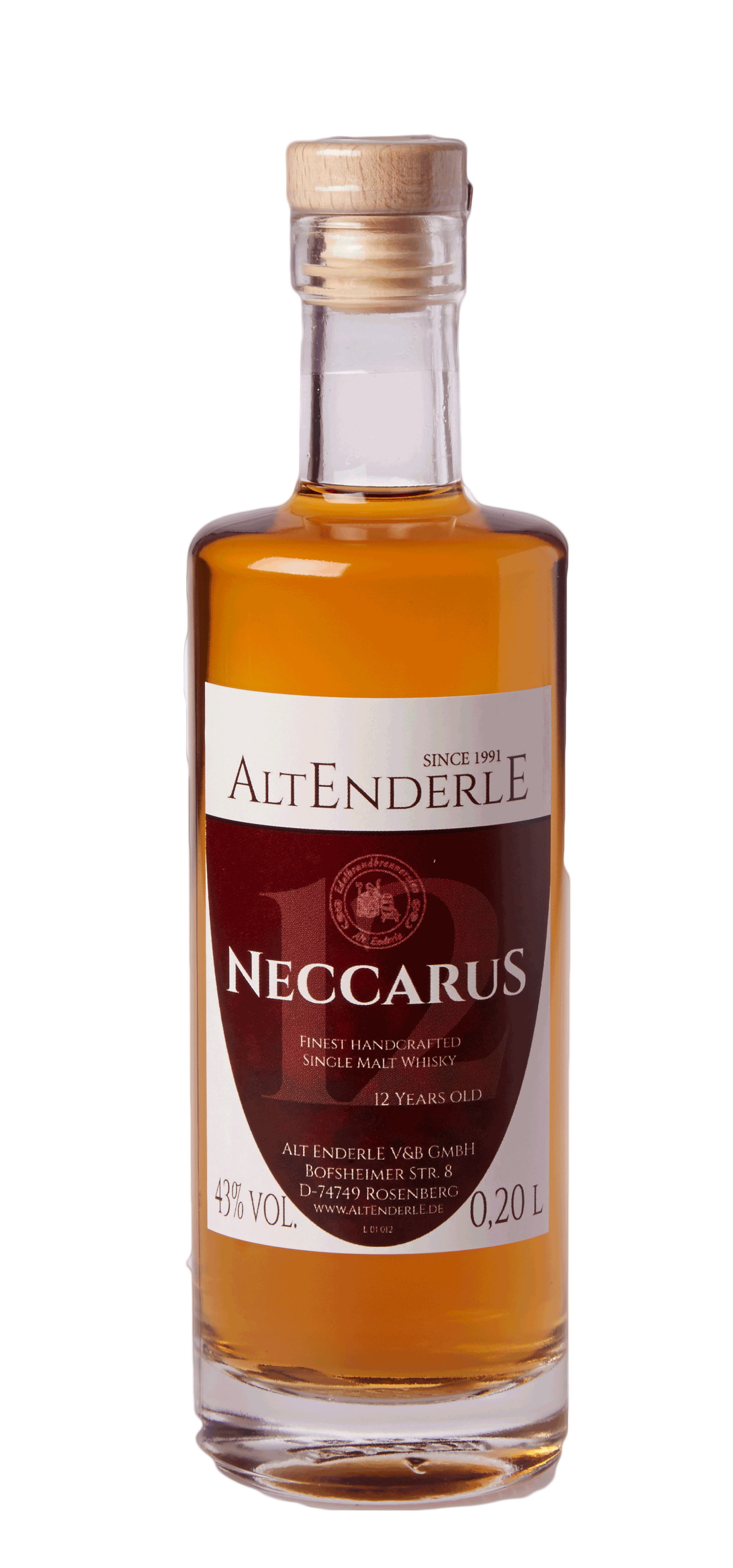 AltEnderle 12 Jahre Neccarus 43% 0,2L