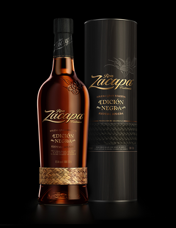 Ron Zacapa Centenario Edición Negra Sistema Solera Rum 43% 0,7L