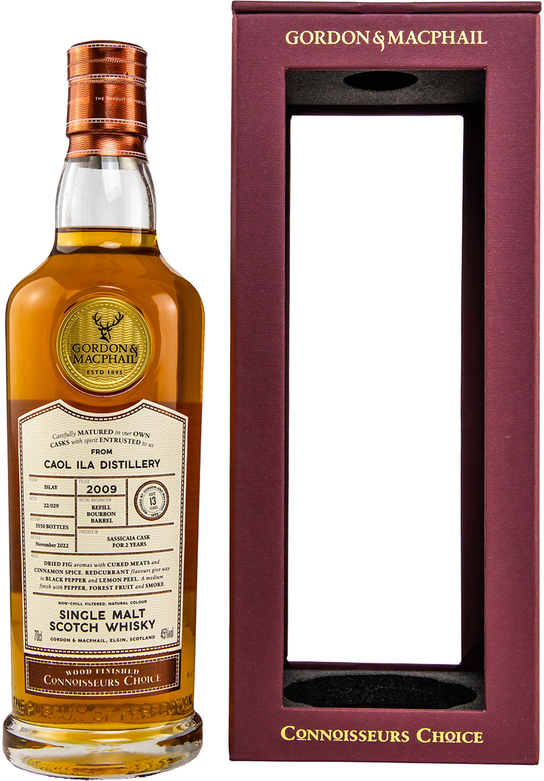 Caol Ila 13 Jahre 2009/2022 CC Sassicaia Wood Finish Whisky 45% (Gordon&MacPhail)