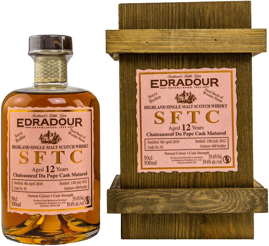 Edradour 12 Jahre 2010/2022 Straight from the Cask Chateauneuf #81 Whisky 59,4% 0,5L