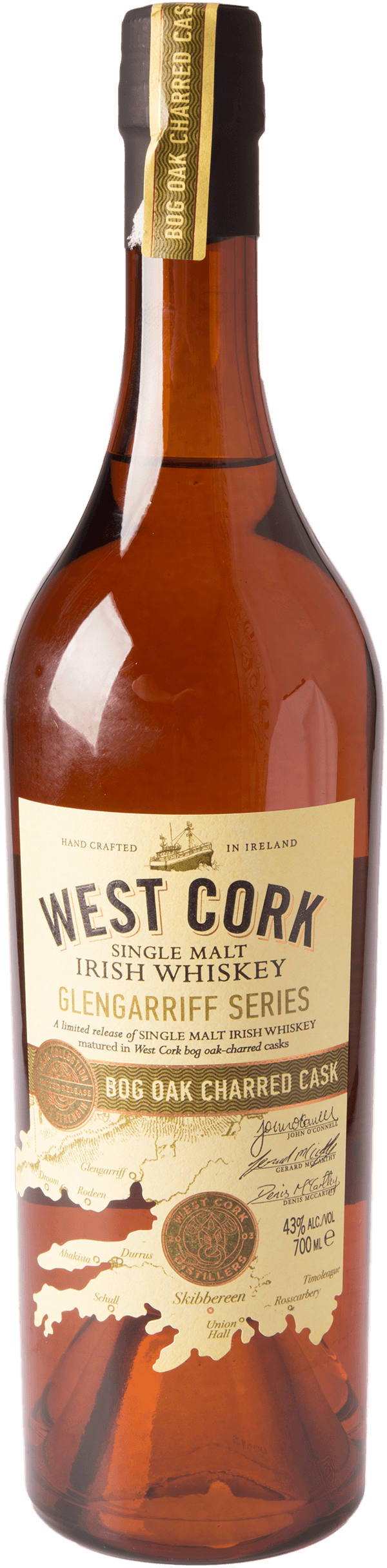West Cork Bog Oak Charred Cask Whiskey 43% 0,7L