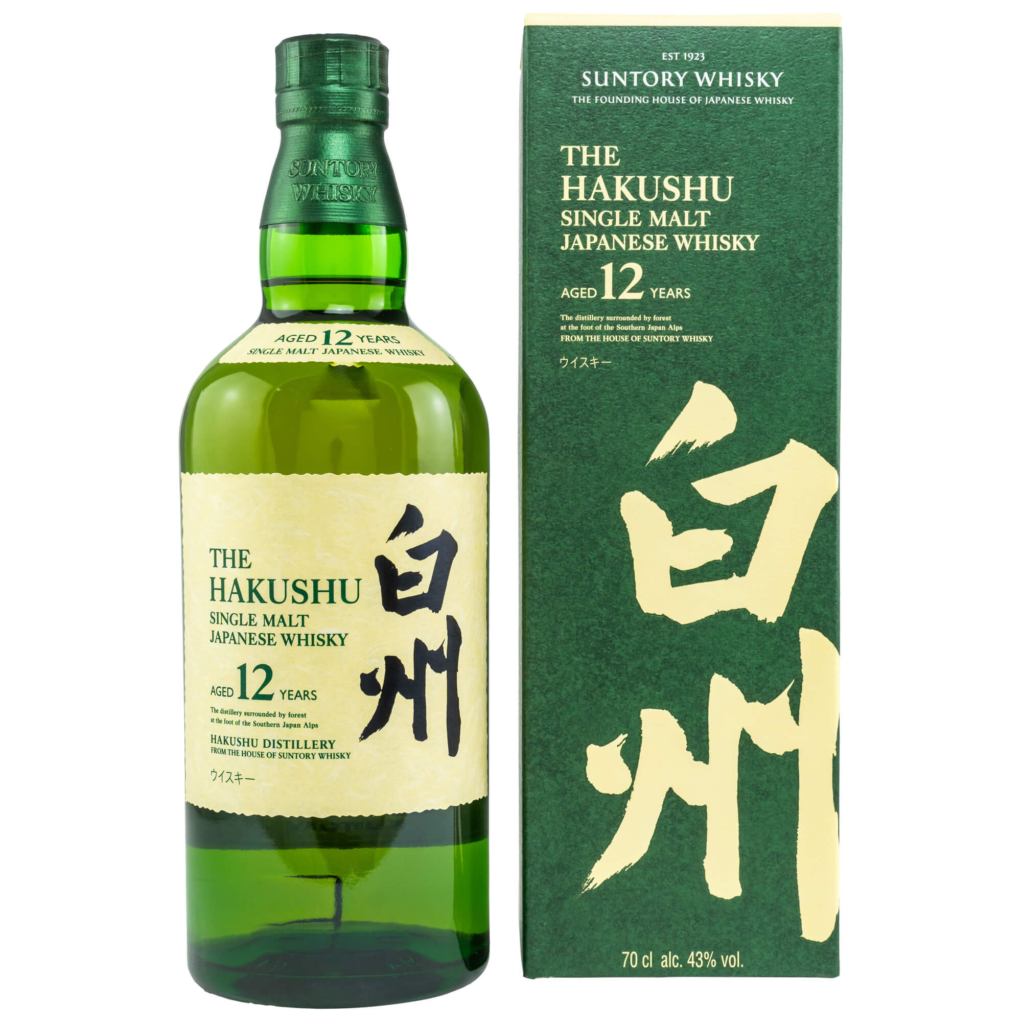 Hakushu 12 Jahre Single Malt Whisky 43% 0,7L