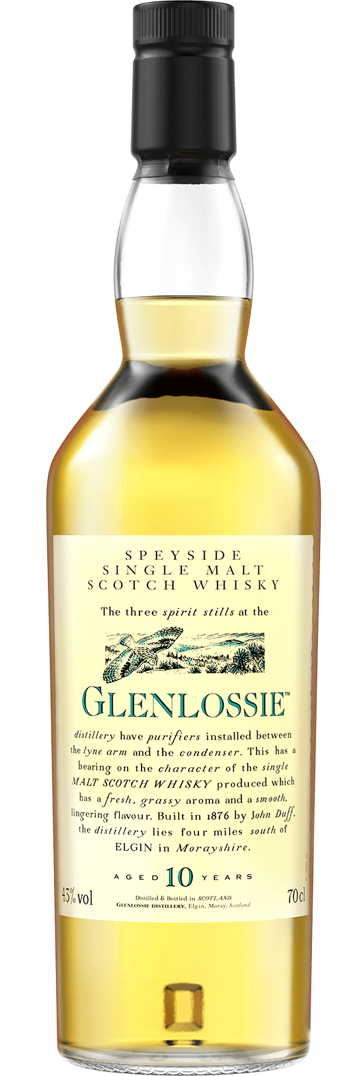Glenlossie 10 Jahre Flora & Fauna Whisky 43% 0,7L