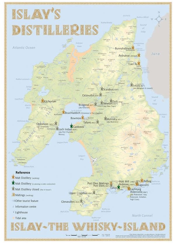 Alba Collection - Islay´s Whisky Distilleries - Poster Standard Edition 42x60cm Shop