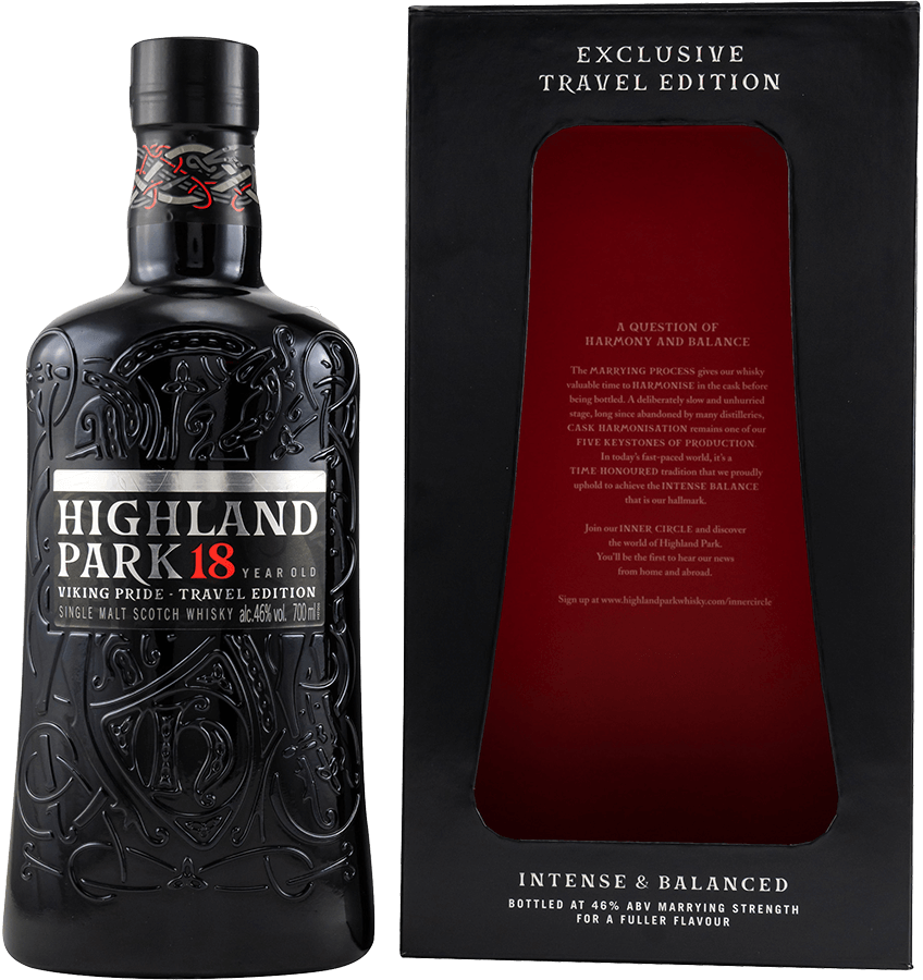 Highland Park 18 Jahre Viking Pride Travel Edition Whisky 46%