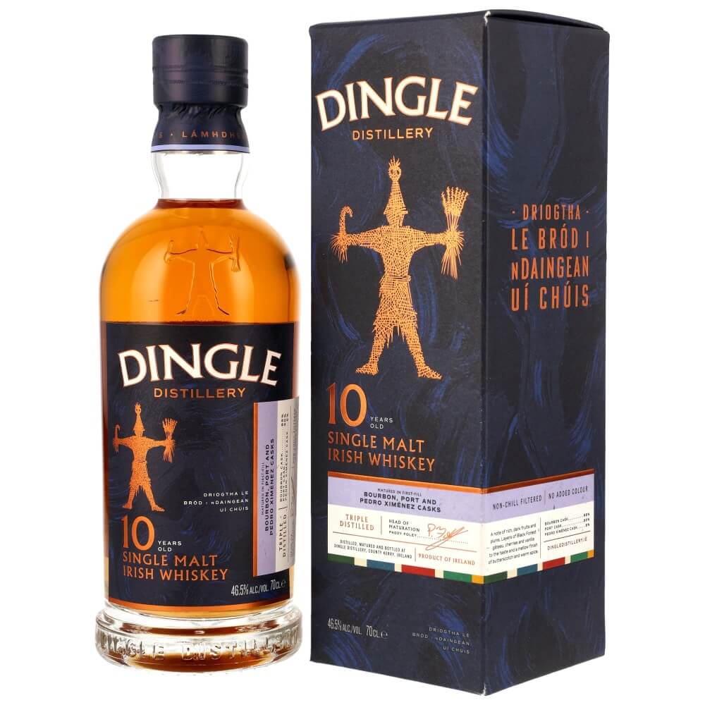 Dingle 10 Jahre Single Malt Bourbon, Port & PX Irish Whiskey 46,5%