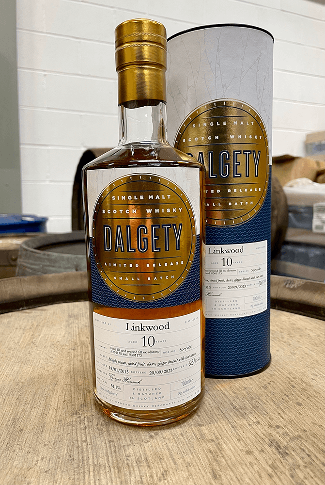 Linkwood 10 Jahre 2013/2023 Oloroso Sherry Whisky 51,1% (Dalgerty)