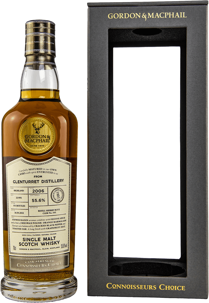 Glenturret 15 Jahre 2006/2022 #543 CC CS New Range Whisky 55,6% (Gordon&MacPhail)