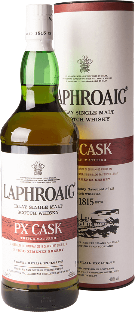 Laphroaig PX Cask Whisky Flasche 48 Prozent mit Geschenkverpackung