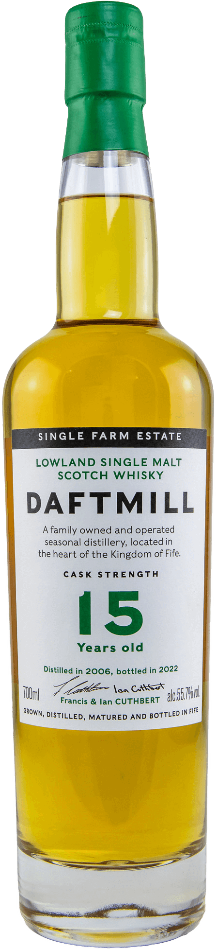 Daftmill 15 Jahre 2006/2022 Cask Strength Whisky 55,7%