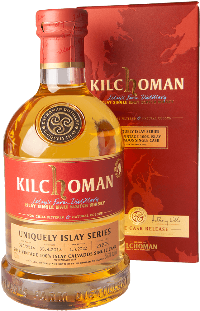 Kilchoman 2014/2022 Uniquely Islay Vintage Cask 322 Calvados Whisky 55,3%