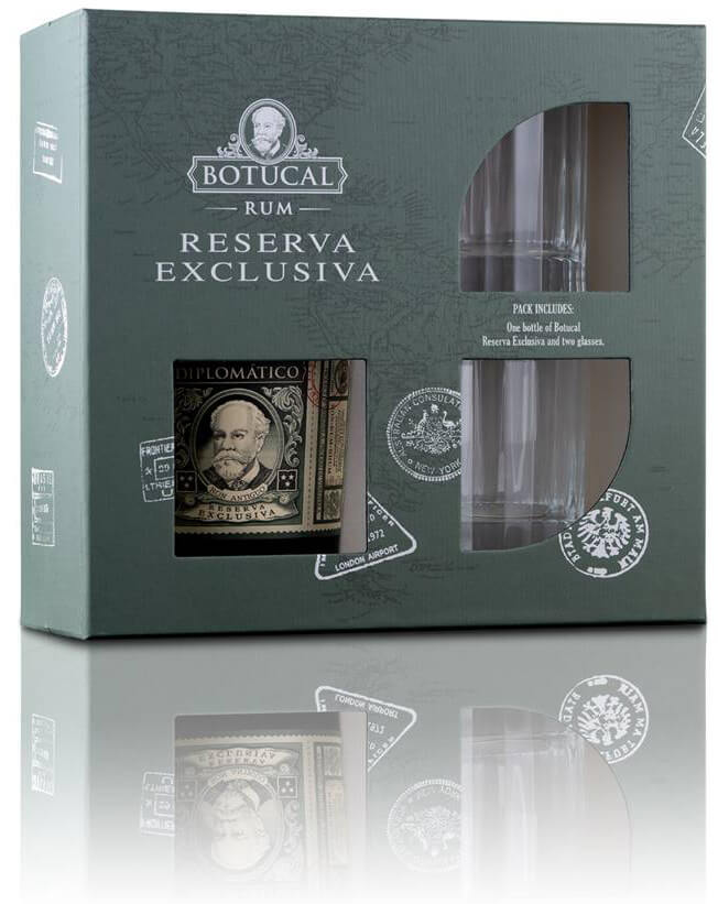 Ron Botucal Reserva Exclusiva Rum 40% 0,7 Liter Geschenkset