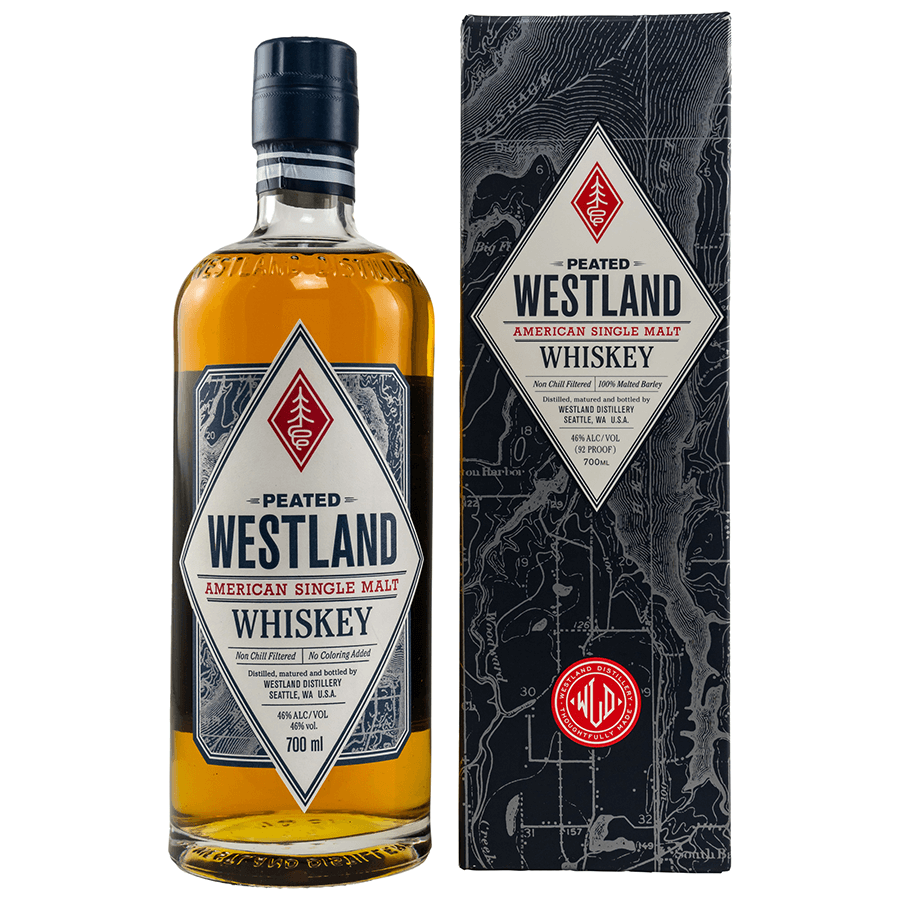 Westland Single Malt Peated Whiskey 46%