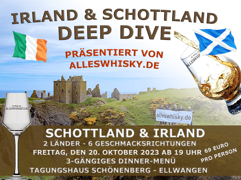 Am 20.10.2023- Tagungshaus Schönenberg - Schottland & Irland - Whisk(e)y Deep Dive