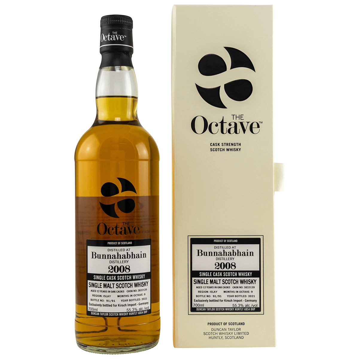 Bunnahabhain 12 Jahre 2008/2021 #3832139 The Octave Whisky 55,3% 0,7L (Duncan Taylor)