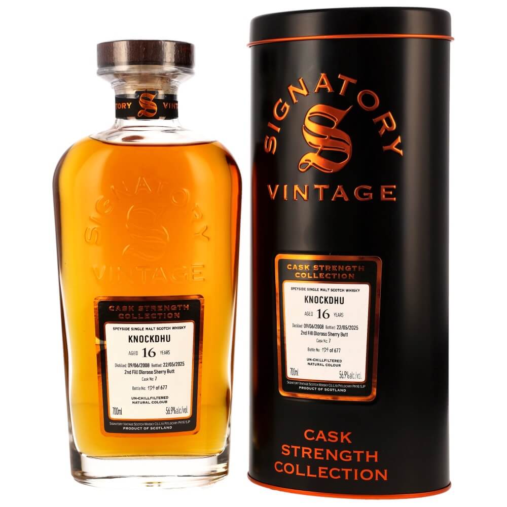 Knockdhu 16 Jahre 2008/2025 Cask Strength Collection #7 Whisky 56,9% (Signatory)