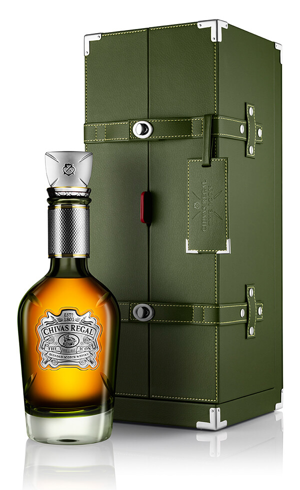Chivas Regal The Icon Whisky 43 Prozent mit grüner Geschenkbox
