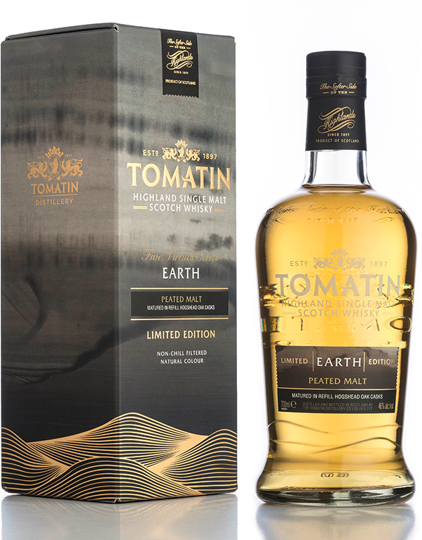 Tomatin Five Virtues Limited Earth Edition Whisky 46% Verpackung