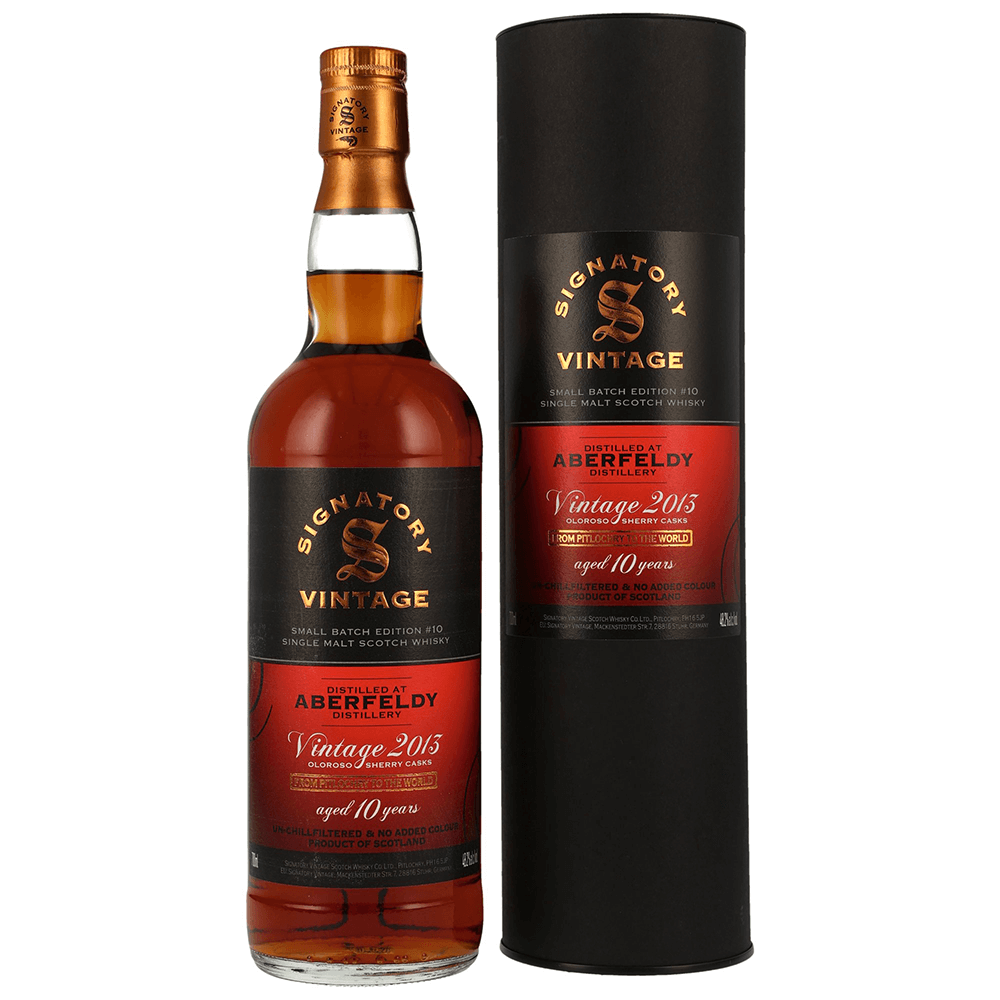 Aberfeldy 10 Jahre 2013 Small Batch Edition #10 Whisky 48,2% (Signatory)