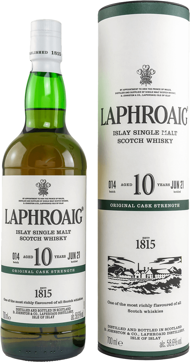 Laphroaig 10 Jahre Cask Strength Batch 14 Whisky 58,6% 0,7L