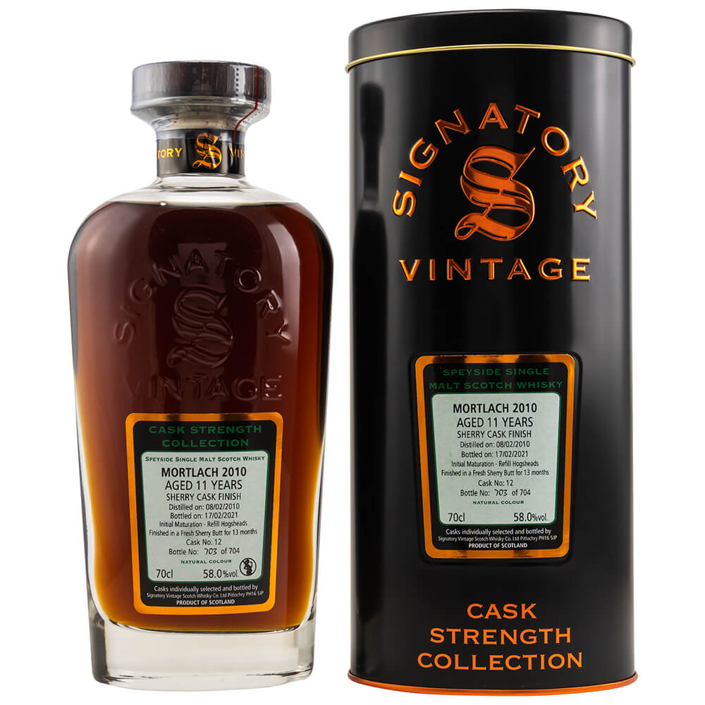 Mortlach 11 Jahre 2010/2021 Cask Strength Collection #12 Whisky 58% 0,7L (Signatory)