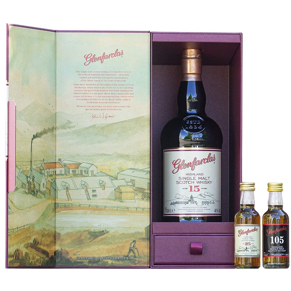 Glenfarclas 15 Jahre Special Tasting Whisky Set 2026 46,7%