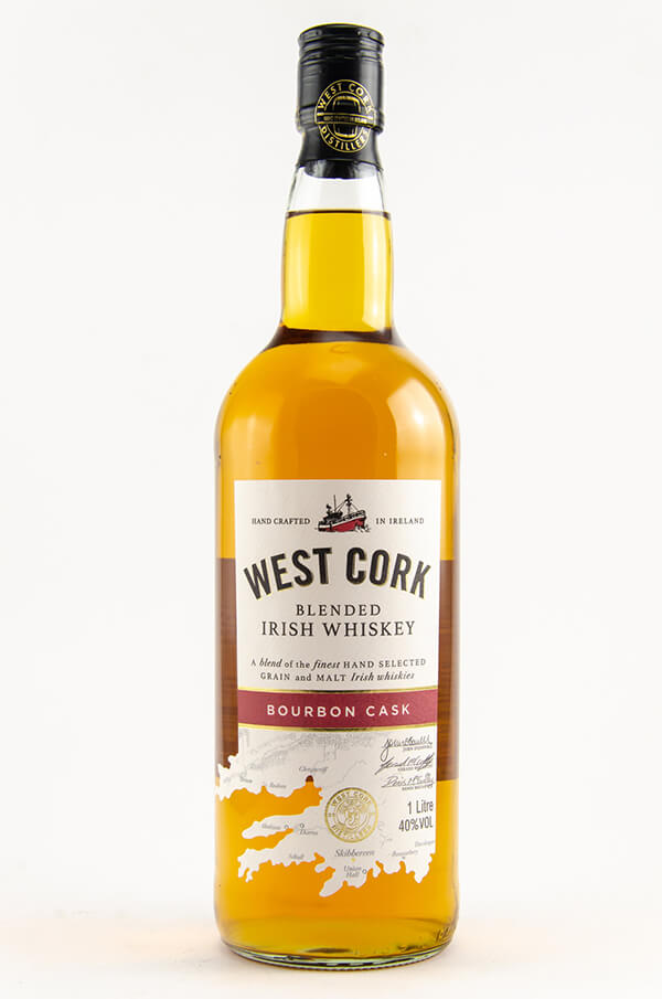 West Cork Bourbon Cask Blended Irish Whiskey 40% 1,0 Liter