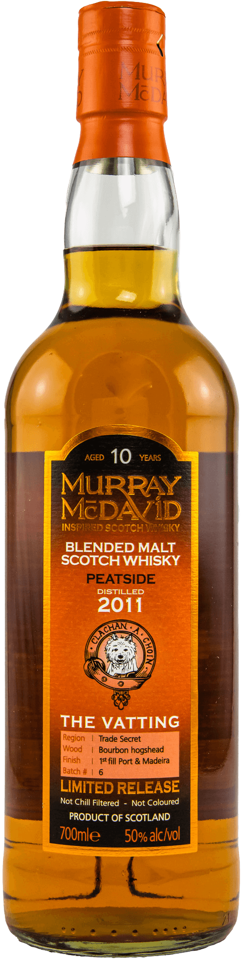 Murray McDavid 10 Jahre 2011 Peatside Port & Madeira Cask Batch 6 Whisky 50%