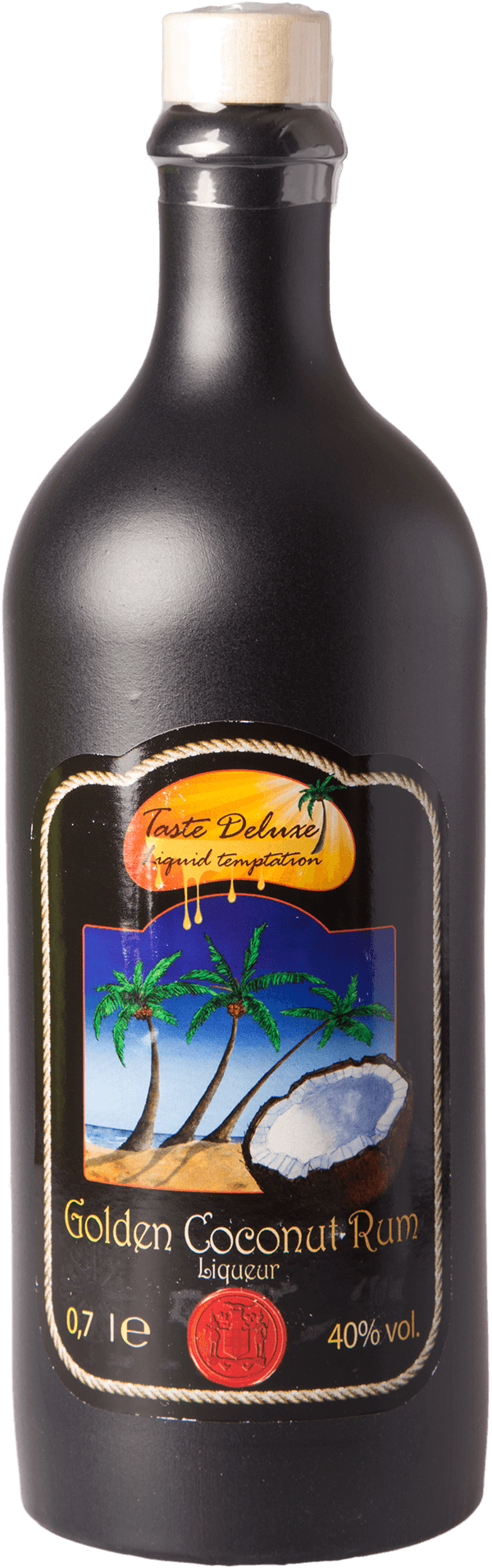 Taste DeLuxe Golden Coconut Rum Liqueur 40% 0,7L Steingutflasche