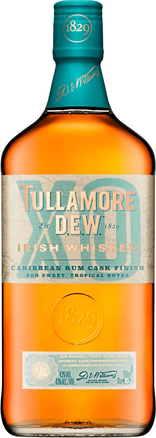 Tullamore DEW XO Caribbean Rum Cask Finish Whiskey 43% 0,7L