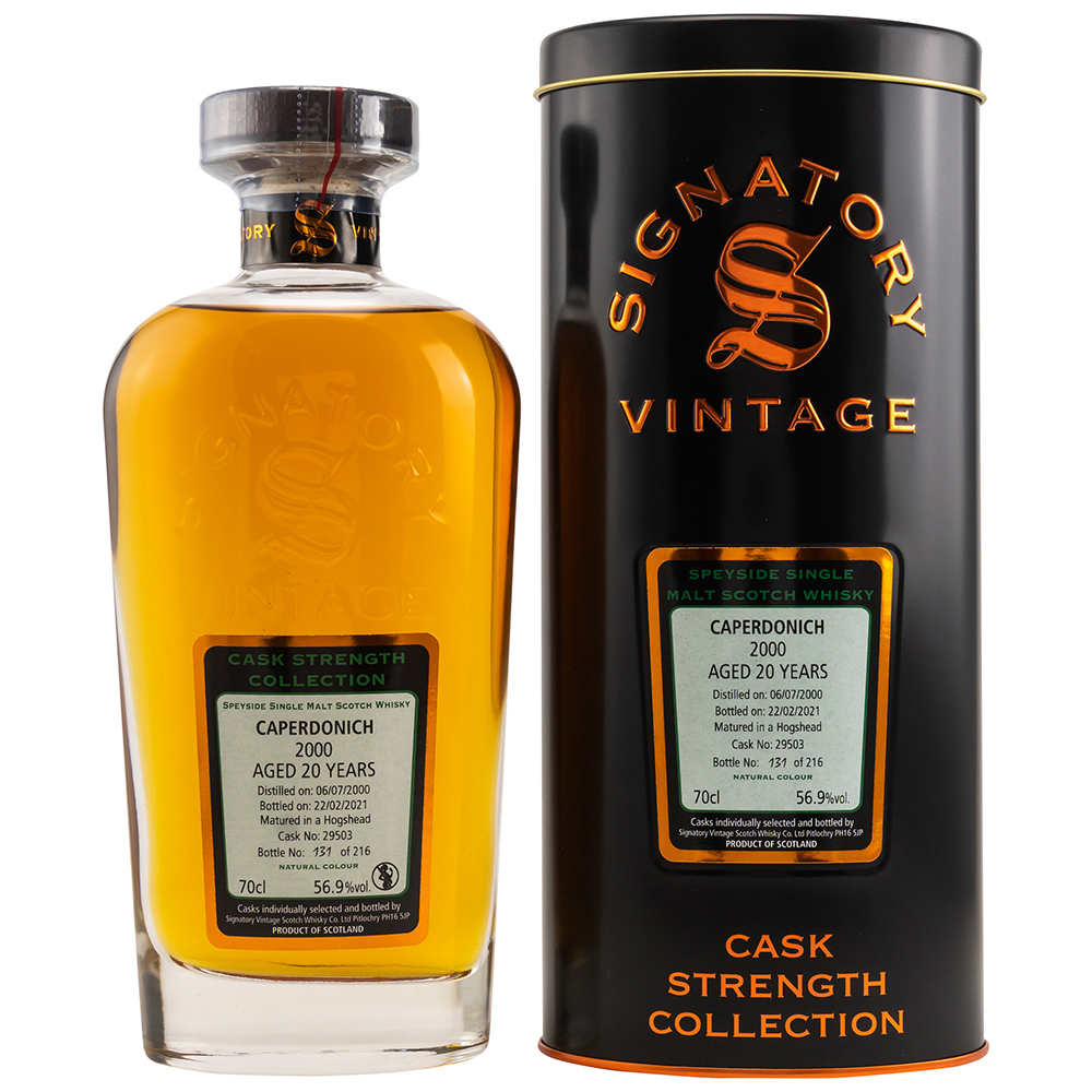 Caperdonich 20 Jahre 2000/2021 Cask Strength Collection #29503 Whisky 56,9% 0,7L (Signatory)