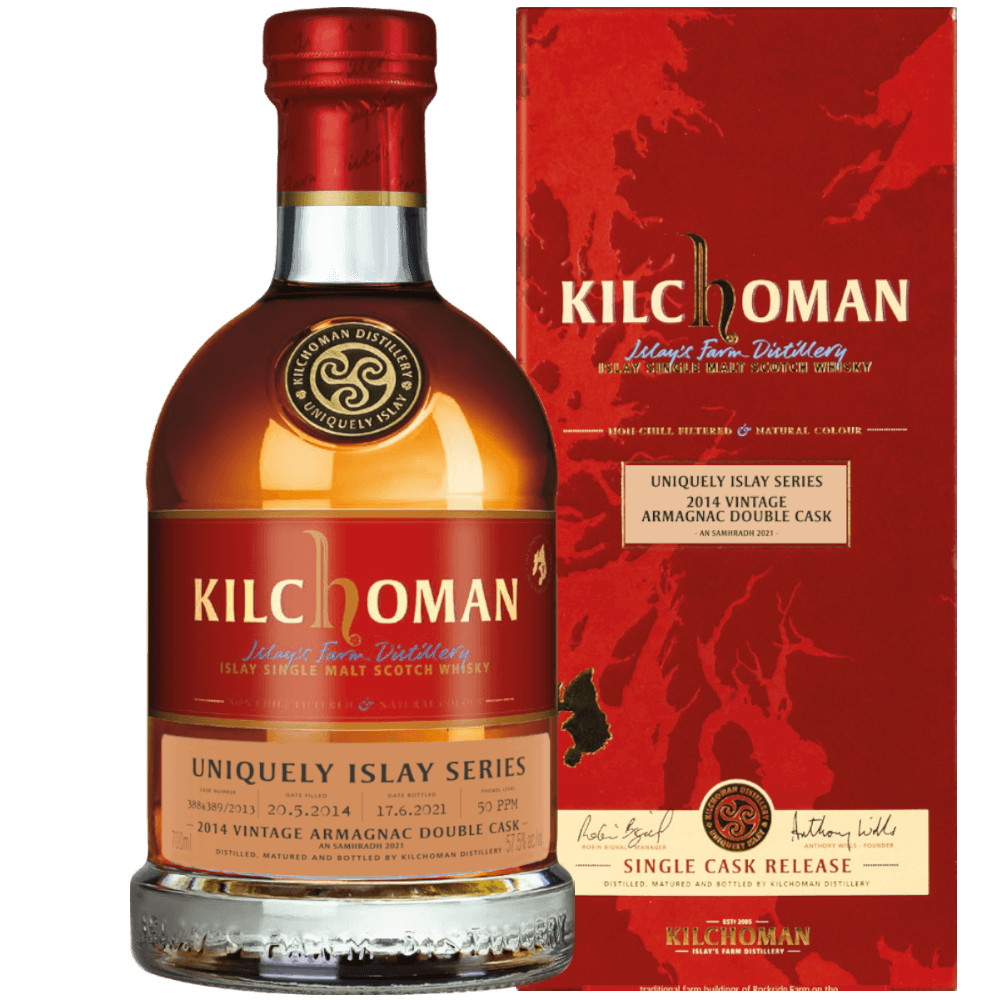 Kilchoman Uniquely Islay Vintage 2014 Cask 388&389 Armagnac Whisky 57,5% 0,7L
