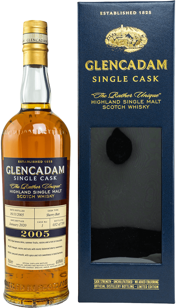 Glencadam 14 Jahre 2005/2020 Oloroso Sherry Cask #1 Whisky 61,8%