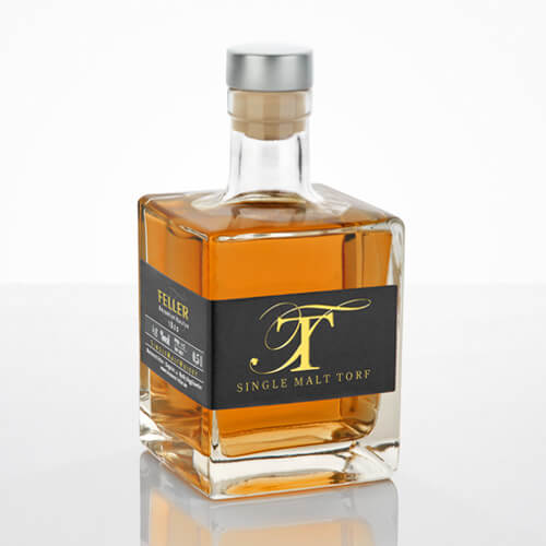 Feller Torf Single Malt Whisky 48 Prozent Flasche