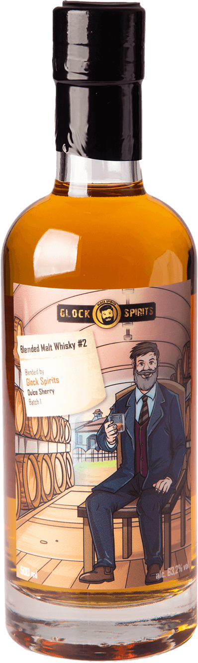 GLOCK SPIRITS Blended Malt Whisky #2 Dulce Sherry 63,2 Prozent 0,5 Liter 