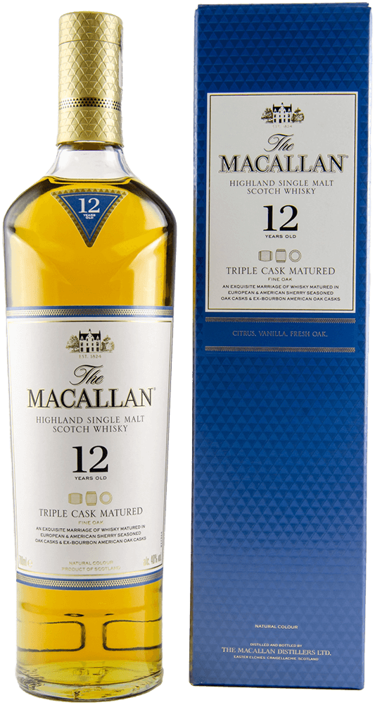 Macallan 12 Jahre Triple Cask Whisky 40% 0,7L