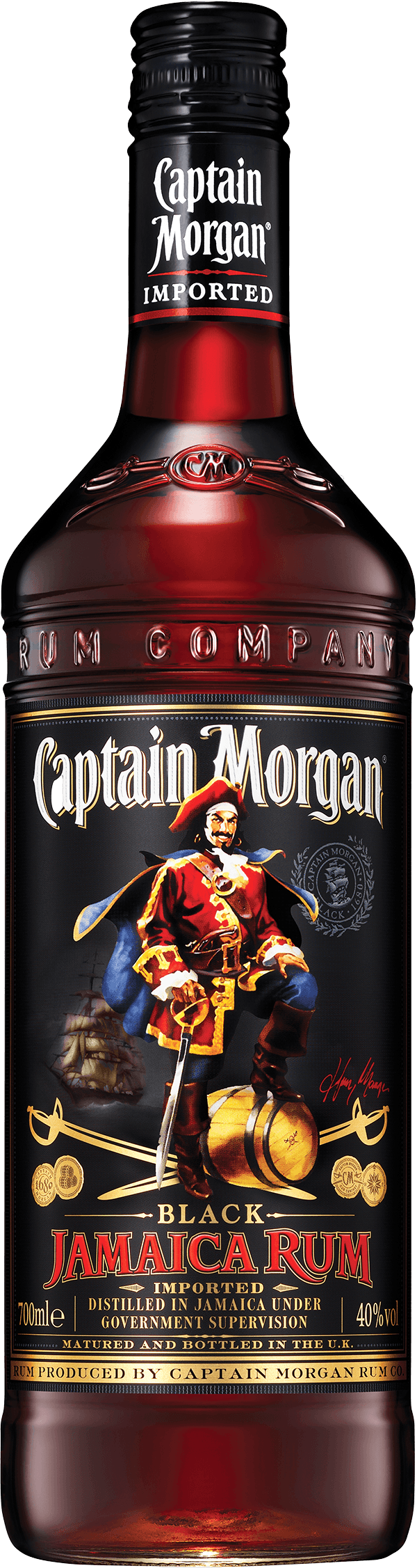 Captain Morgan Black Label Rum 40%