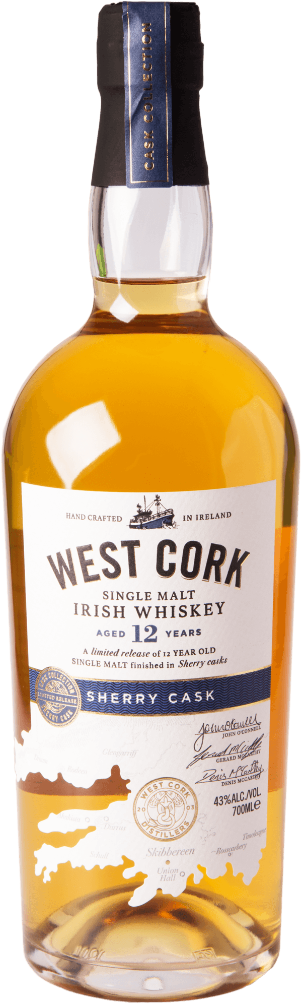 West Cork 12 Jahre Sherry Cask Finish Whiskey 43%