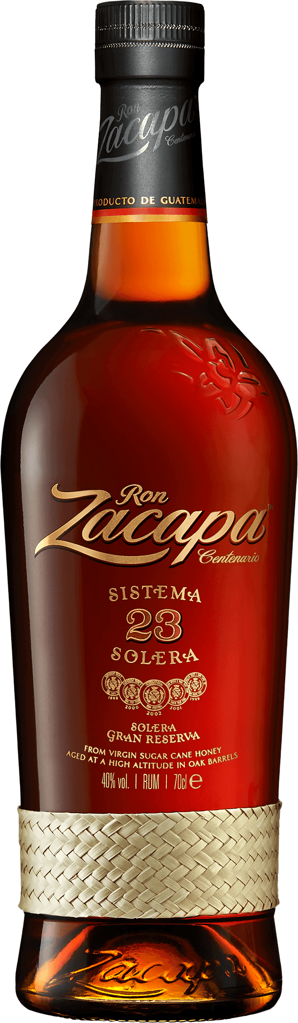 Ron Zacapa 23 Jahre Centenario Sistema Solera 40 Prozent Flasche