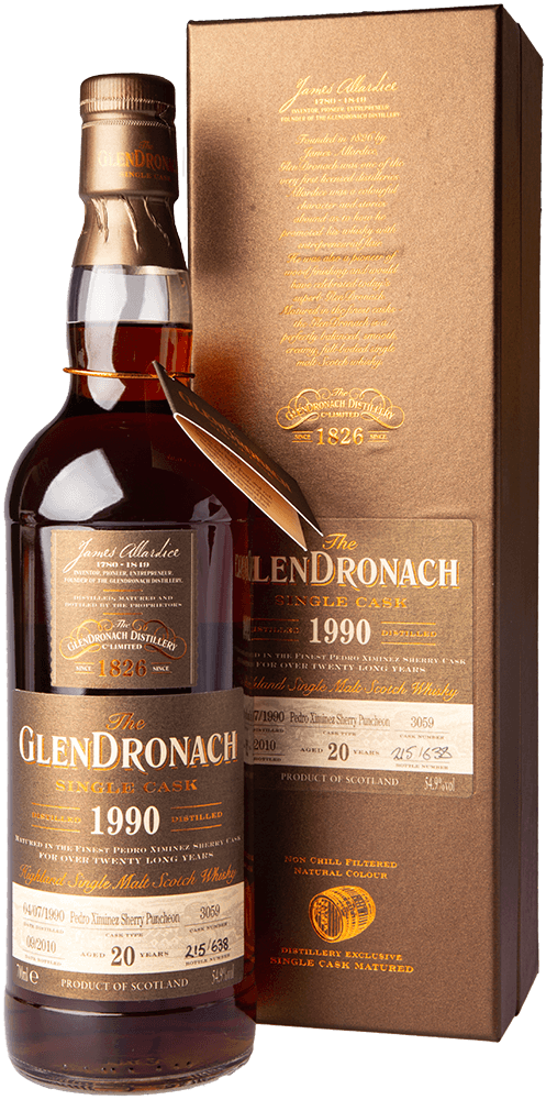 Glendronach 20 Jahre 1990/2010 Single Cask 3059 Whisky 54.9%