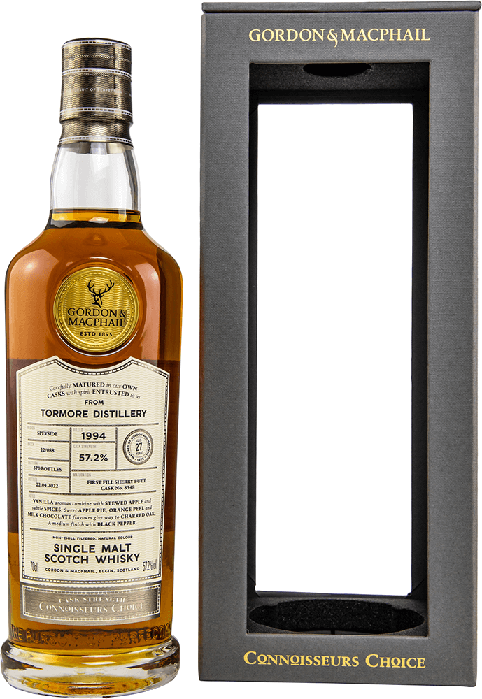 Tormore 27 Jahre 1994/2022 #8348 CC CS New Range Whisky 57,2% (Gordon&MacPhail)
