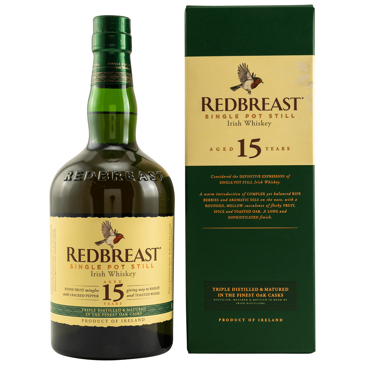 Redbreat 15 Jahre Pure Pot Still Whiskey 46% 0,7L