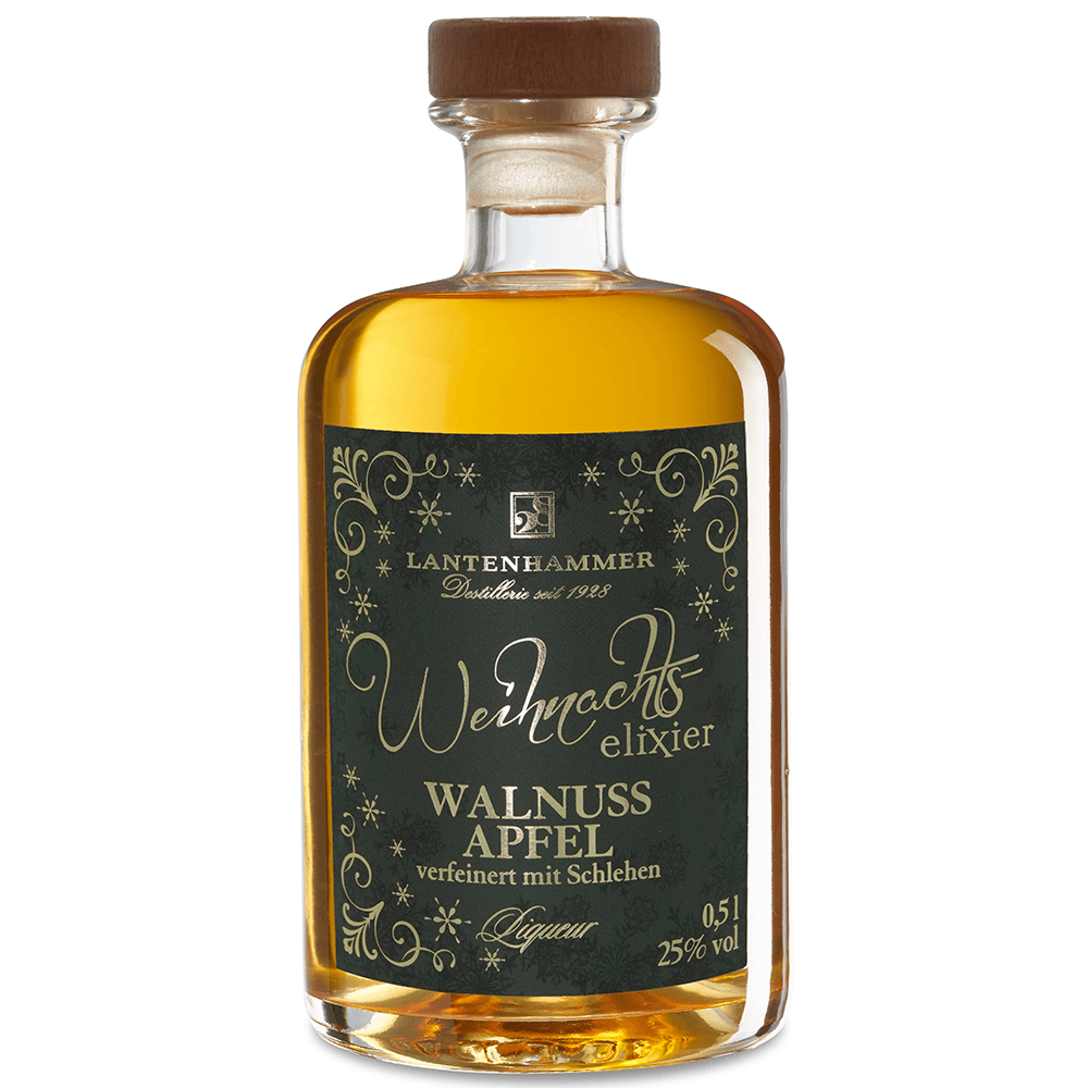 Lantenhammer Weihnachtselixier Walnuss-Apfel Liqueur mit Schlehen 25%